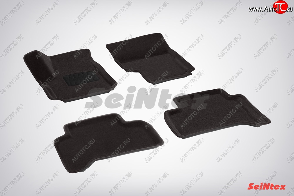5 899 р. Износостойкие коврики в салон 3D VW AMAROK черные (компл) Volkswagen Amarok дорестайлинг (2009-2016)  с доставкой в г. Пермь
