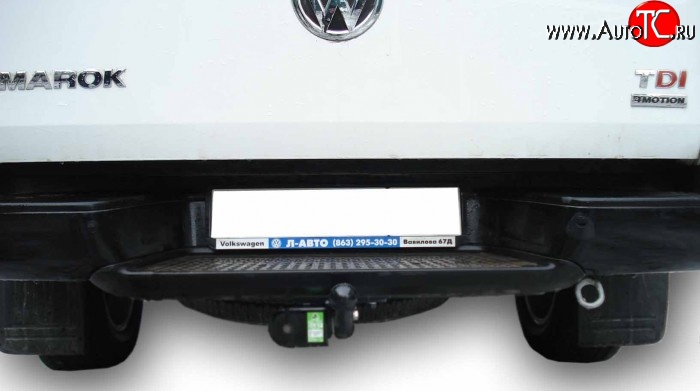 4 299 р. Фаркоп Лидер Плюс (до 1500 кг)  Volkswagen Amarok (2009-2016) дорестайлинг (Без электропакета)  с доставкой в г. Пермь