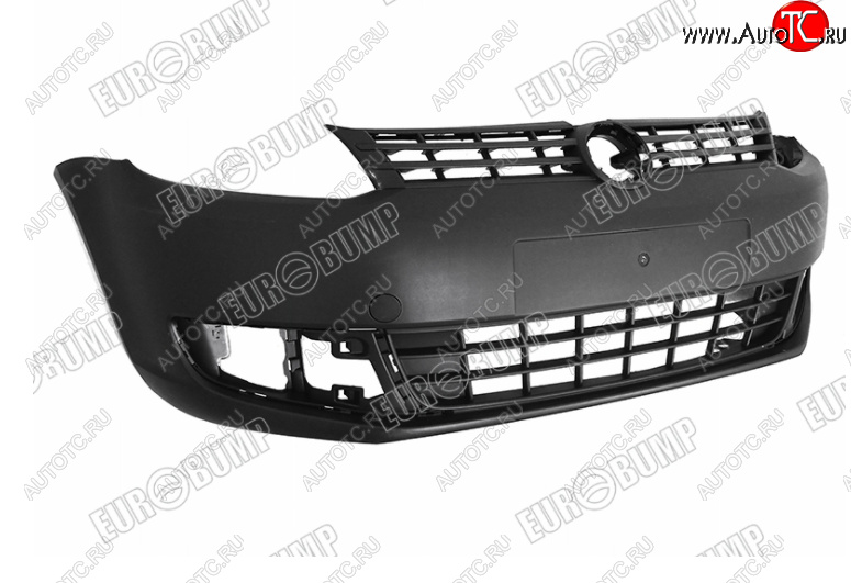 7 249 р. Передний бампер EUROBUMP (в сборе с решеткой) Volkswagen Caddy 2K рестайлинг (2010-2015) (Неокрашенный)  с доставкой в г. Пермь