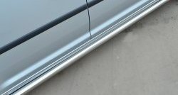79 999 р. Защита порогов из круглой трубы диаметром 63 мм (рестайлинг) Russtal Volkswagen Caddy 2K дорестайлинг (2003-2010) (Защита порогов с со скосами на торцах (вариант 1))  с доставкой в г. Пермь. Увеличить фотографию 6