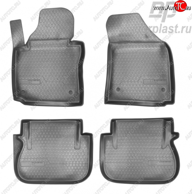 2 299 р. Комплект ковриков в салон Norplast (2 сдвижные двери) Volkswagen Caddy 2K рестайлинг (2015-2020)  с доставкой в г. Пермь