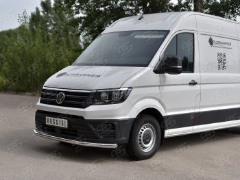 18 949 р. Защита переднего бампера (Ø63 мм, нержавейка) SLITKOFF Volkswagen Crafter 2 (2017-2025)  с доставкой в г. Пермь. Увеличить фотографию 2