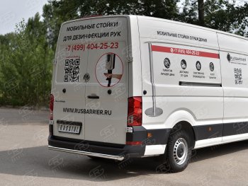 15 549 р. Защита заднего бампера (Ø63 мм, нержавейка) SLITKOFF  Volkswagen Crafter  2 (2017-2025)  с доставкой в г. Пермь. Увеличить фотографию 3