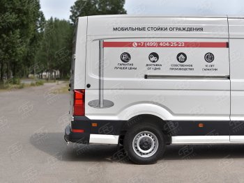 16 299 р. Защита заднего бампера (Ø75х42 мм, нержавейка) Russtal Volkswagen Crafter 2 (2017-2025)  с доставкой в г. Пермь. Увеличить фотографию 3