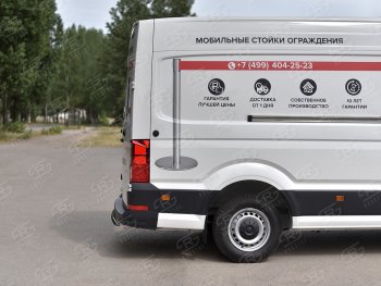 16 999 р. Защита заднего бампера (Ø76 мм, нержавейка) SLITKOFF  Volkswagen Crafter  2 (2017-2025)  с доставкой в г. Пермь. Увеличить фотографию 2