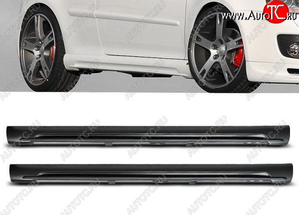 11 899 р. Пороги накладки GTI Style Volkswagen Golf 5 хэтчбэк (2003-2009) (Неокрашенные)  с доставкой в г. Пермь