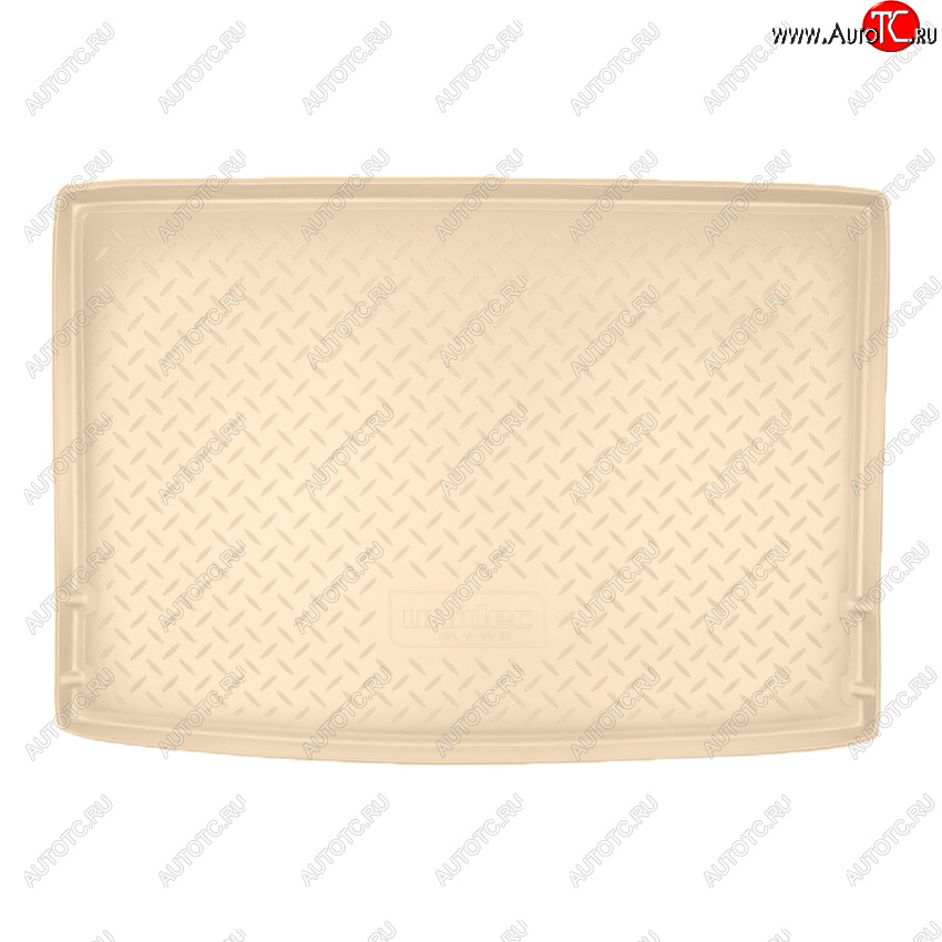1 999 р. Коврик багажника Norplast Unidec Volkswagen Golf Plus 6 (2009-2014) (Цвет: бежевый)  с доставкой в г. Пермь