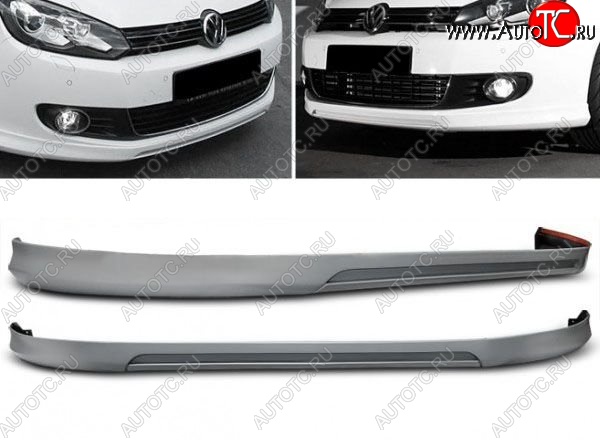 11 949 р. Накладка на передний бампер Votex Style Volkswagen Golf 6 хэтчбэк 5 дв. (2008-2014) (Неокрашенная)  с доставкой в г. Пермь