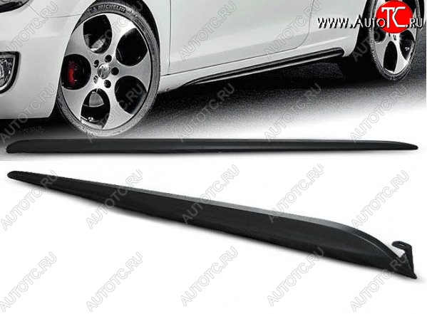 3 499 р. Пороги накладки (хетчбек) GTI Style Volkswagen Golf 6 хэтчбэк 5 дв. (2008-2014) (Неокрашенные)  с доставкой в г. Пермь