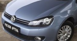 569 р. Реснички на фары RA Volkswagen Golf 6 хэтчбэк 5 дв. (2008-2014) (Неокрашенные)  с доставкой в г. Пермь. Увеличить фотографию 3
