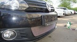 1 539 р. Сетка на бампер Russtal (хром) Volkswagen Golf 6 хэтчбэк 5 дв. (2008-2014)  с доставкой в г. Пермь. Увеличить фотографию 2