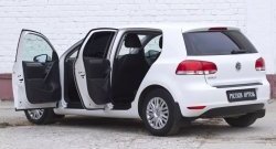 2 399 р. Накладки на порожки RA v2 (комплект) Volkswagen Golf 6 хэтчбэк 5 дв. (2008-2014)  с доставкой в г. Пермь. Увеличить фотографию 2