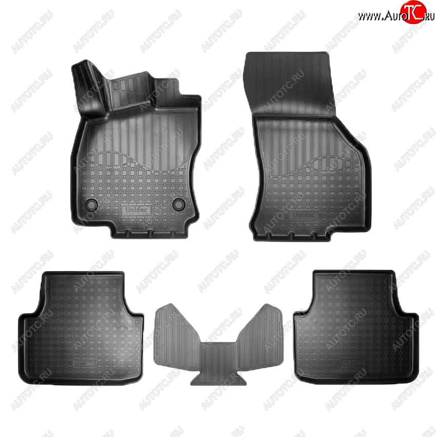 2 459 р. Коврики салона Norplast Volkswagen Jetta A7 седан дорестайлинг (2018-2022) (Цвет: черный)  с доставкой в г. Пермь