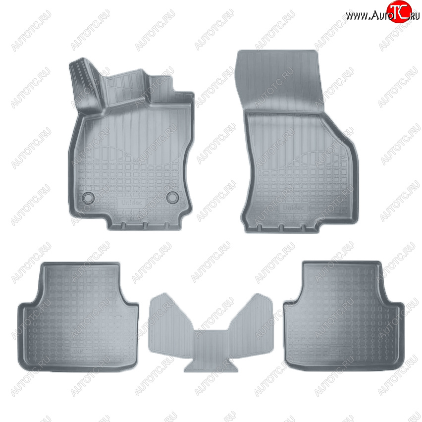 3 179 р. Коврики салона Norplast  Volkswagen Jetta  A7 (2018-2022) седан дорестайлинг (Цвет: серый)  с доставкой в г. Пермь