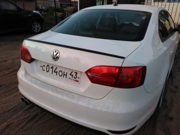 3 049 р. Лип спойлер АВТОКРАТ Volkswagen Jetta A6 седан дорестайлинг (2011-2015) (Неокрашенный)  с доставкой в г. Пермь. Увеличить фотографию 2