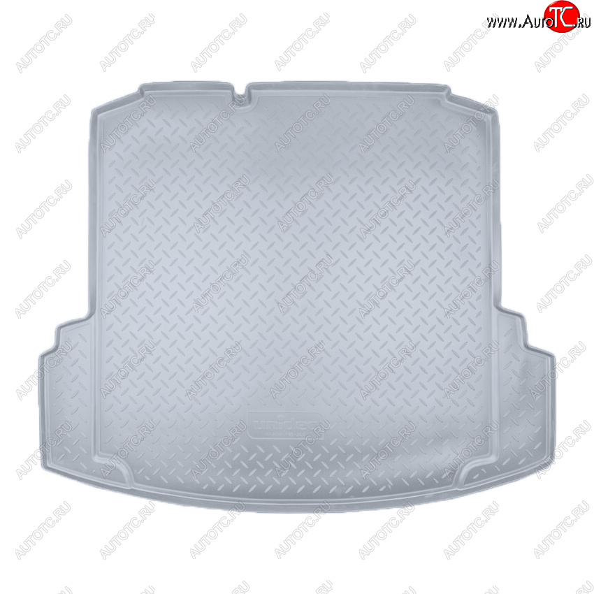 2 499 р. Коврик багажника Norplast Unidec (с ушами)  Volkswagen Jetta  A6 (2011-2018) седан дорестайлинг, седан рестайлинг (Цвет: серый)  с доставкой в г. Пермь