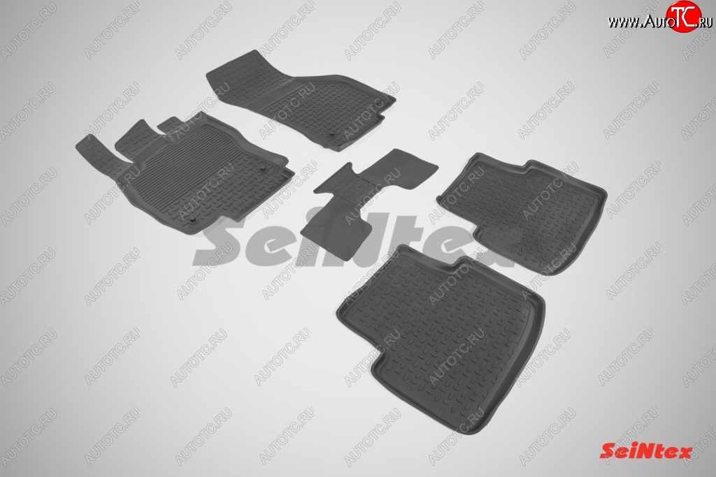 3 099 р. Износостойкие коврики в салон с высоким бортом SeiNtex Premium 4 шт. (резина) Volkswagen Passat B8 седан дорестайлинг (2015-2019)  с доставкой в г. Пермь