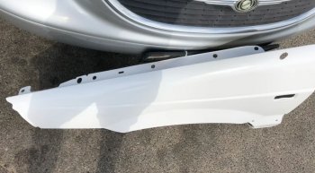8 489 р. Переднее левое крыло (стеклопластик) Fiberplast Volkswagen Passat B3 седан (1988-1993)  с доставкой в г. Пермь. Увеличить фотографию 2