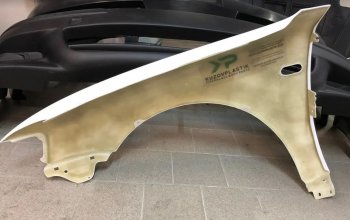 8 989 р. Переднее левое крыло (стеклопластик) Fiberplast Volkswagen Passat B5 универсал дорестайлинг (1996-2000)  с доставкой в г. Пермь. Увеличить фотографию 3