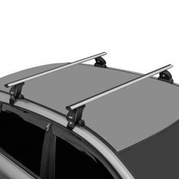 Багажник на крышу без рейлингов в сборе LUX Volkswagen Passat  B6 (2005-2011) седан (аэро-классик 1.2 (цвет серый))