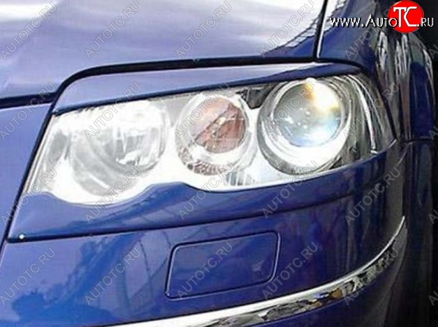 1 649 р. Верхние реснички на фары CT Volkswagen Passat B5.5 седан рестайлинг (2000-2005) (Неокрашенные)  с доставкой в г. Пермь