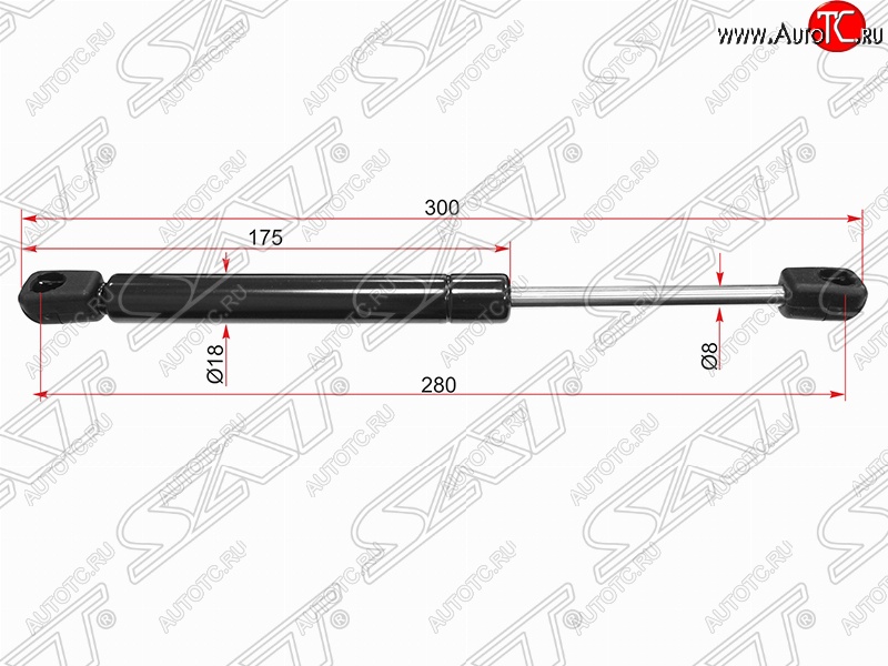 529 р. Газовый упор крышки багажника SAT Volkswagen Passat B5 универсал дорестайлинг (1996-2000)  с доставкой в г. Пермь