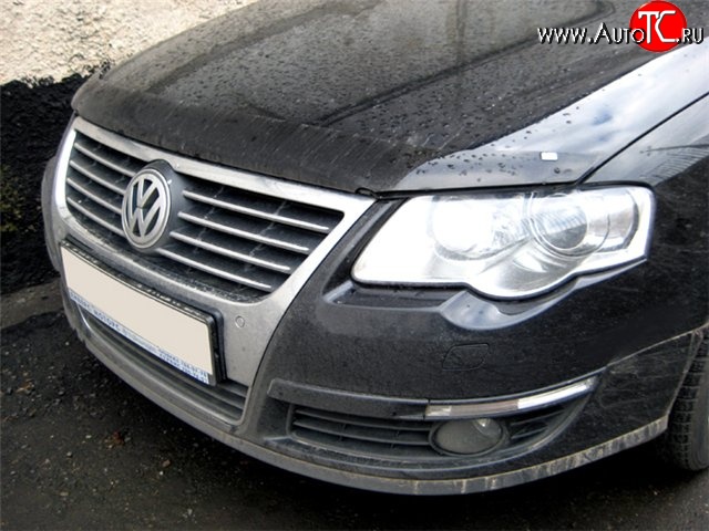 3 299 р. Дефлектор капота NovLine Volkswagen Passat B6 седан (2005-2011)  с доставкой в г. Пермь