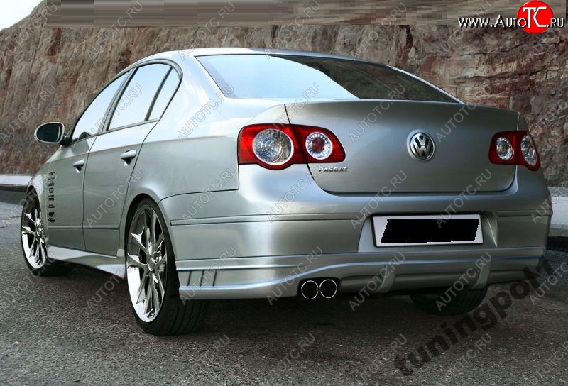 12 219 р. Накладка на задний бампер BMB Volkswagen Passat B6 седан (2005-2011)  с доставкой в г. Пермь