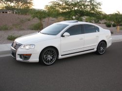 6 649 р. Пороги накладки VORTEX Volkswagen Passat B6 седан (2005-2011) (Неокрашенные)  с доставкой в г. Пермь. Увеличить фотографию 3