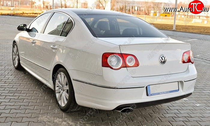 3 449 р. Лип спойлер R-LINE STYLE Volkswagen Passat B6 седан (2005-2011) (Неокрашенный)  с доставкой в г. Пермь