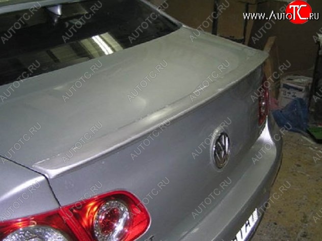4 949 р. Лип спойлер Сабля Volkswagen Passat B6 седан (2005-2011) (Неокрашенный)  с доставкой в г. Пермь