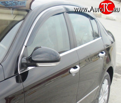 4 499 р. Дефлекторы окон (ветровики) (седан) Novline 4 шт. Volkswagen Passat B7 седан (2010-2015)  с доставкой в г. Пермь