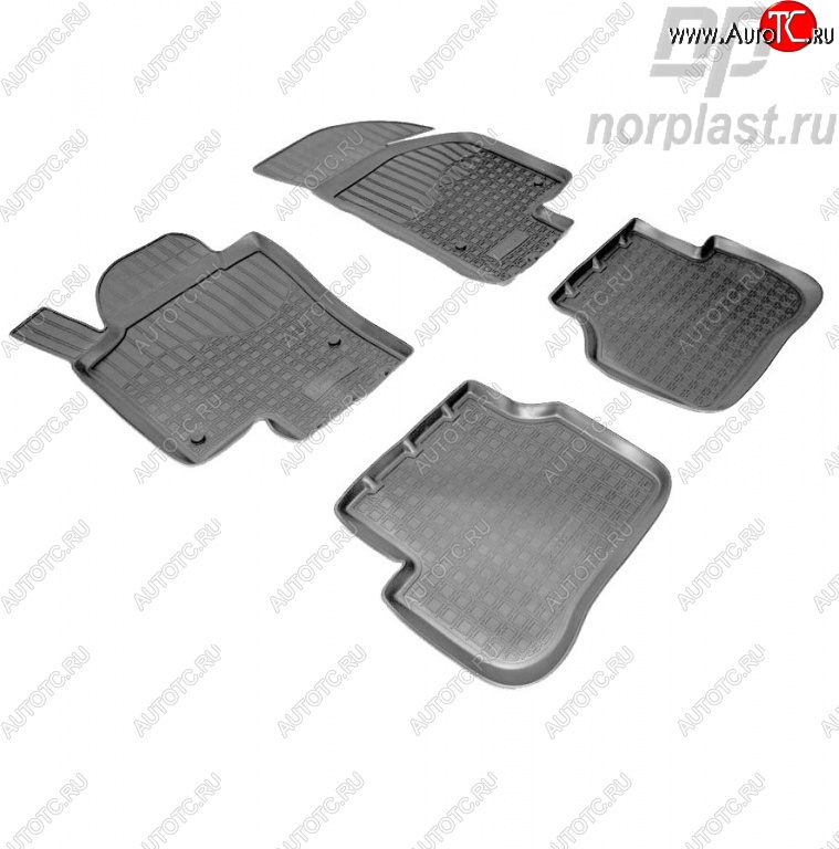 2 379 р. Комплект ковриков в салон (рестайлинг) Norplast Volkswagen Passat CC дорестайлинг (2008-2012)  с доставкой в г. Пермь