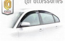 2 259 р. Комплект дефлекторов окон CA Plastic Volkswagen Passat B5.5 седан рестайлинг (2000-2005) (Classic полупрозрачный, Без хром.молдинга)  с доставкой в г. Пермь. Увеличить фотографию 2