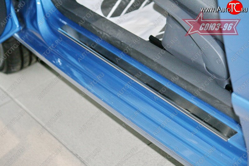 2 159 р. Накладки на внутренние пороги Souz-96 Volkswagen Polo 5 хэтчбек рестайлинг (2015-2020)  с доставкой в г. Пермь