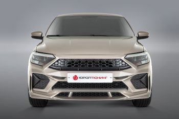 Передний бампер REBOOT Volkswagen Polo  Mk6 (2020-2022) лифтбек (Окрашенный в один цвет без выделений (вставки/сетки по умолчанию не окрашиваются))