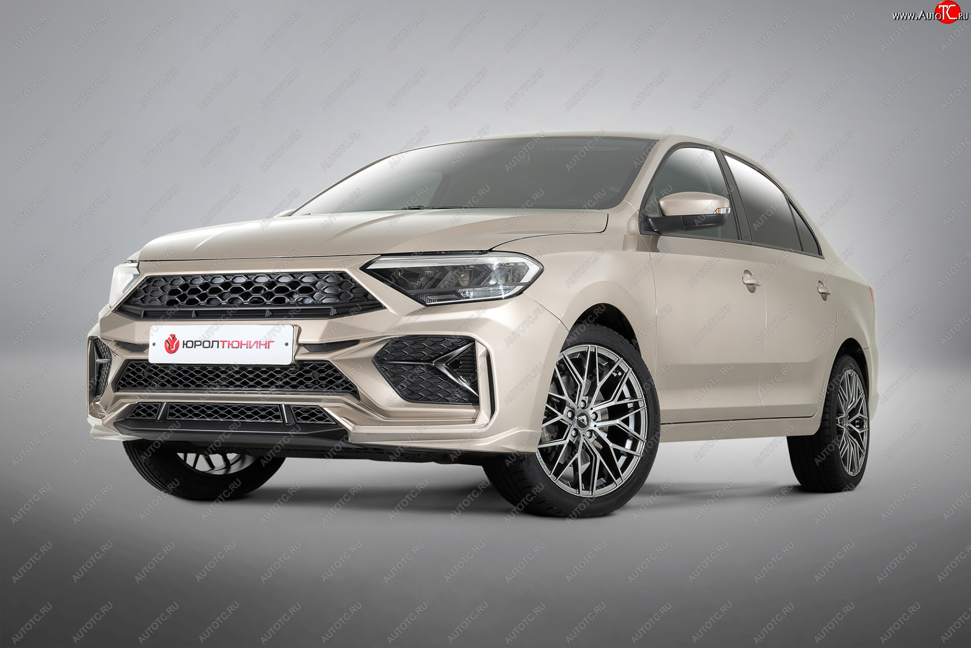 24 099 р. Передний бампер REBOOT  Volkswagen Polo  Mk6 (2020-2022) лифтбек (Окрашенный с выделением диффузора)  с доставкой в г. Пермь
