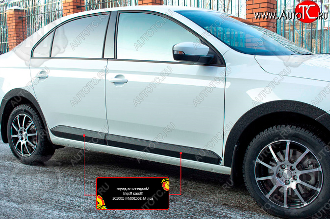 1 149 р. Молдинг задней двери RA (правый)  Volkswagen Polo  Mk6 (2020-2022) лифтбек (Поверхность глянец (под окраску), Неокрашенный)  с доставкой в г. Пермь