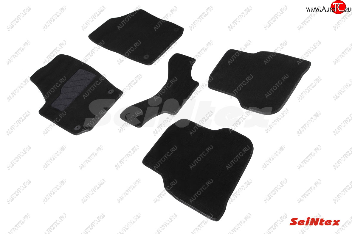 2 899 р. Текстильные коврики в салон SEINTEX (Glonass) LUX  Volkswagen Polo  Mk6 (2020-2022) лифтбек  с доставкой в г. Пермь