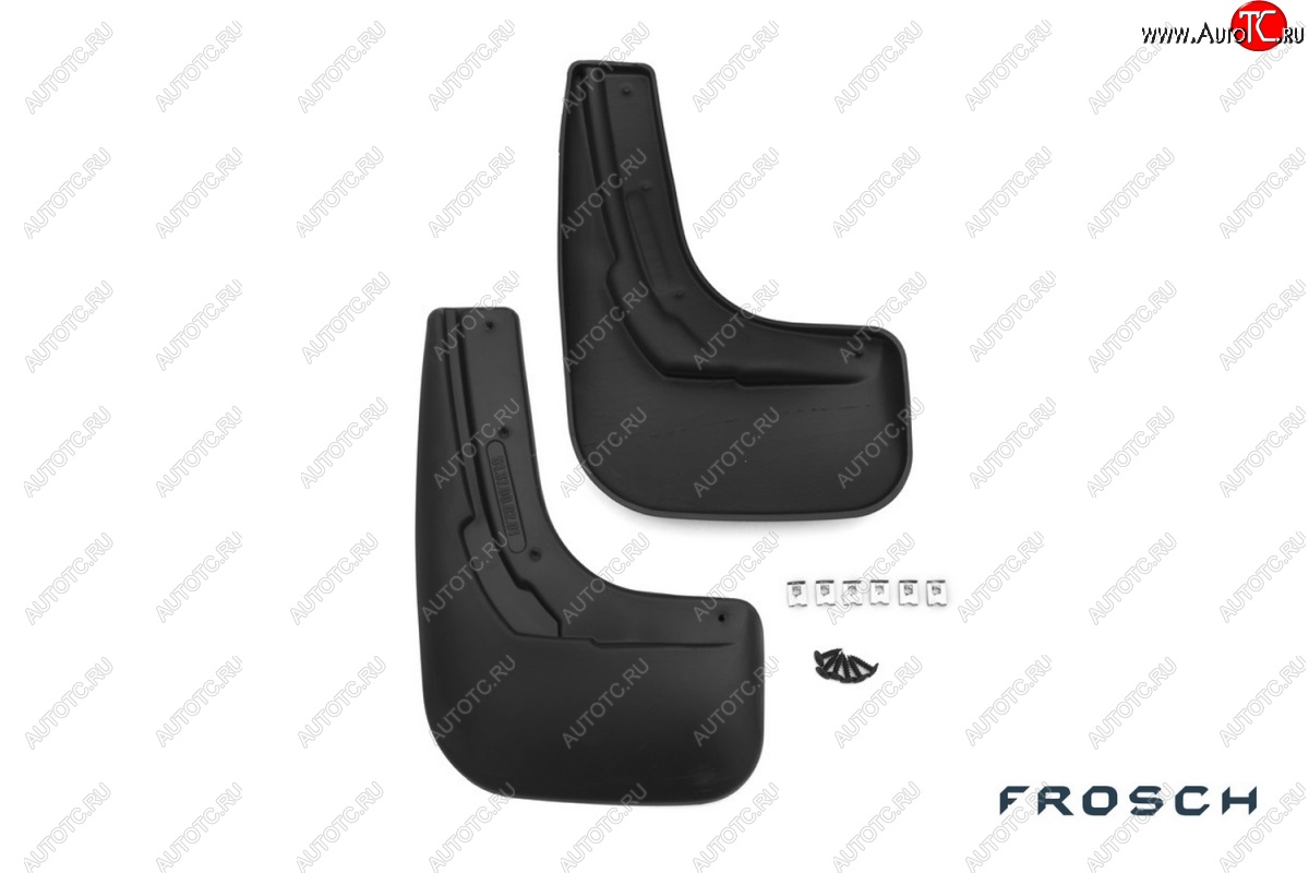 4 799 р. Брызговики Frosch Volkswagen Polo 5 седан рестайлинг (2015-2020) (Задние)  с доставкой в г. Пермь