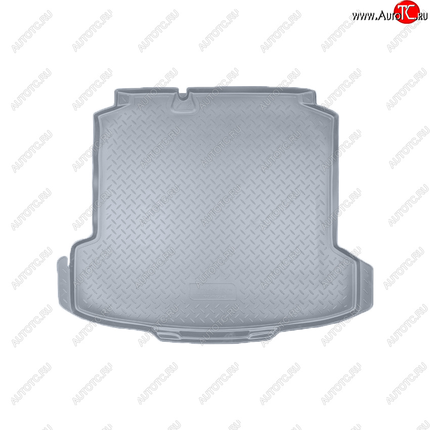 2 199 р. Коврик багажника Norplast Unidec  Volkswagen Polo  5 (2009-2020) седан дорестайлинг, седан рестайлинг (Цвет: серый)  с доставкой в г. Пермь