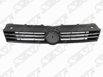 Решётка радиатора SAT (с хром полосками) Volkswagen Polo 5 седан дорестайлинг (2009-2015)