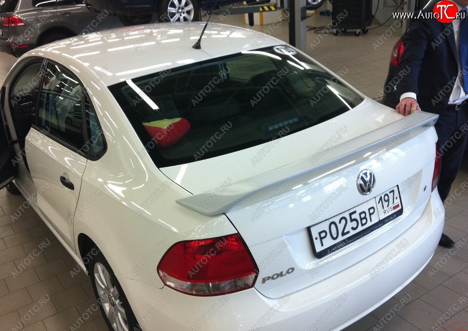 5 999 р. Спойлер Sport Volkswagen Polo 5 хэтчбек рестайлинг (2015-2020) (Неокрашенный)  с доставкой в г. Пермь