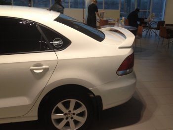 5 999 р. Спойлер Sport Volkswagen Polo 5 хэтчбек рестайлинг (2015-2020) (Неокрашенный)  с доставкой в г. Пермь. Увеличить фотографию 2