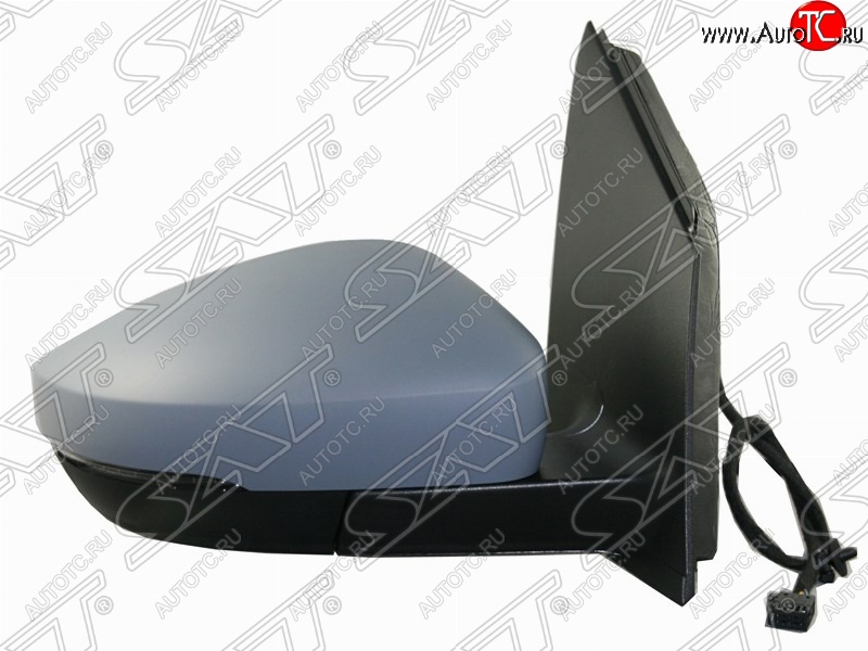 3 499 р. Правое боковое зеркало заднего вида (регулировка: эл./поворотник) SAT Volkswagen Polo 5 седан дорестайлинг (2009-2015) (Неокрашенное)  с доставкой в г. Пермь
