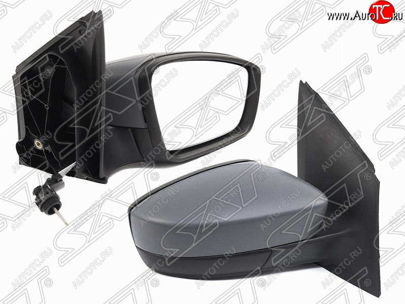 2 499 р. Правое боковое зеркало заднего вида SAT (механическое) Volkswagen Polo 5 седан дорестайлинг (2009-2015) (Неокрашенное)  с доставкой в г. Пермь