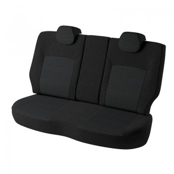 7 849 р. Чехлы для сидений (6R/6C) Lord Autofashion Дублин (жаккард, раздельная спинка)  Volkswagen Polo  5 (2009-2020) седан дорестайлинг, седан рестайлинг (Черный, вставка Чили)  с доставкой в г. Пермь. Увеличить фотографию 3
