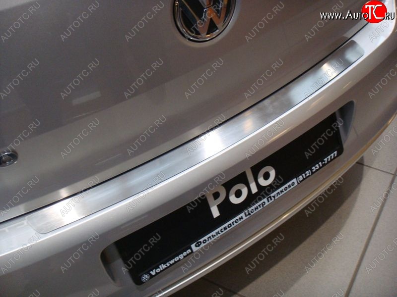 1 394 р. Накладка на задний бампер без логотипа Souz-96 Volkswagen Polo 5 хэтчбек дорестайлинг (2009-2015)  с доставкой в г. Пермь