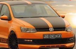 439 р. Реснички JeDesign на фары Volkswagen Polo 5 хэтчбек дорестайлинг (2009-2015) (Неокрашенные)  с доставкой в г. Пермь. Увеличить фотографию 2