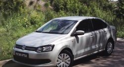 1 429 р. Реснички на фары RA Volkswagen Polo 5 хэтчбек дорестайлинг (2009-2015) (Неокрашенные)  с доставкой в г. Пермь. Увеличить фотографию 4
